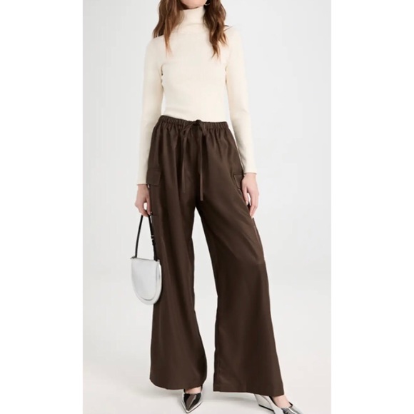 Reformation Pants - REFORMATION Ethan Drawstring Cargo Pant Brown